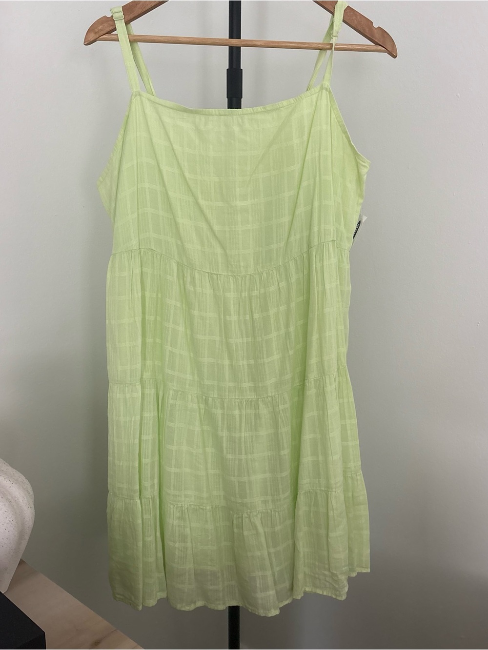 NWT Old Navy Lime Green Spaghetti Strap Sundress- with pockets! Size XL